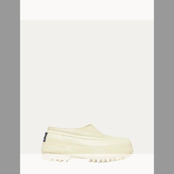 Sorel x Proenza Schouler NIB (ORIG.$350) Leather Rubber Mules (SIZE 9B) CHALK